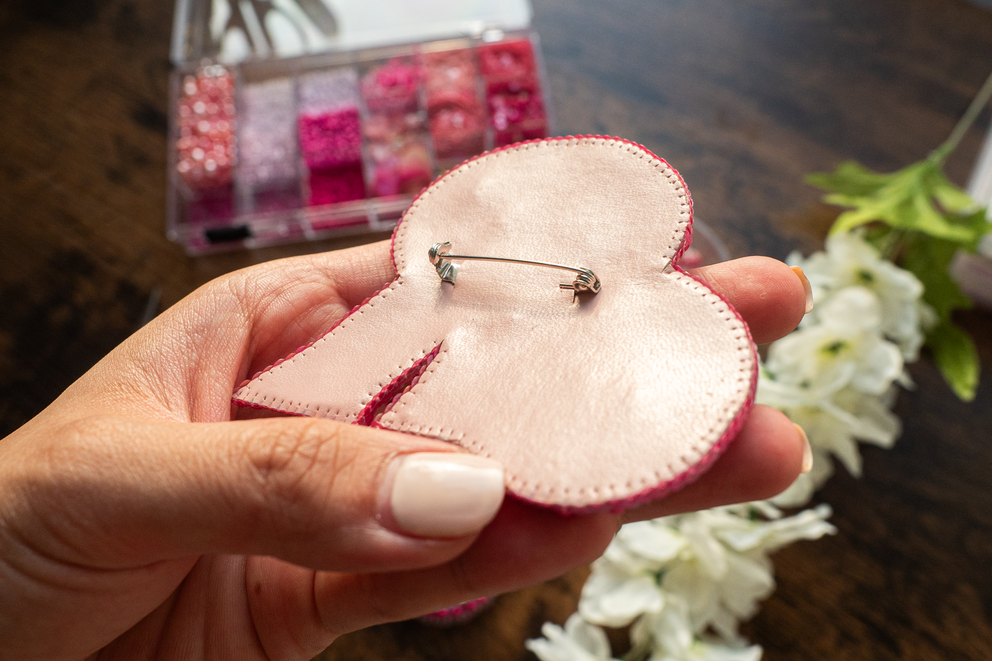 Beaded Barbie Letter Brooch Embroidery Kit