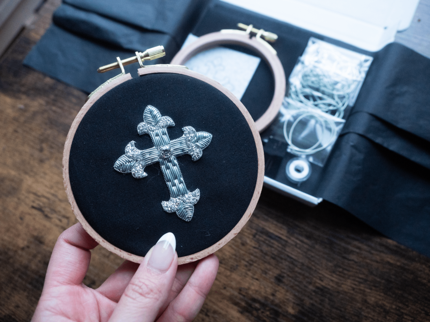 Christian Cross Embroidery Kit for Beginners