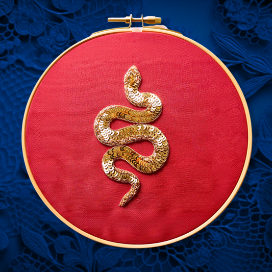 Year of The Snake Embroidery Kit for Beginners