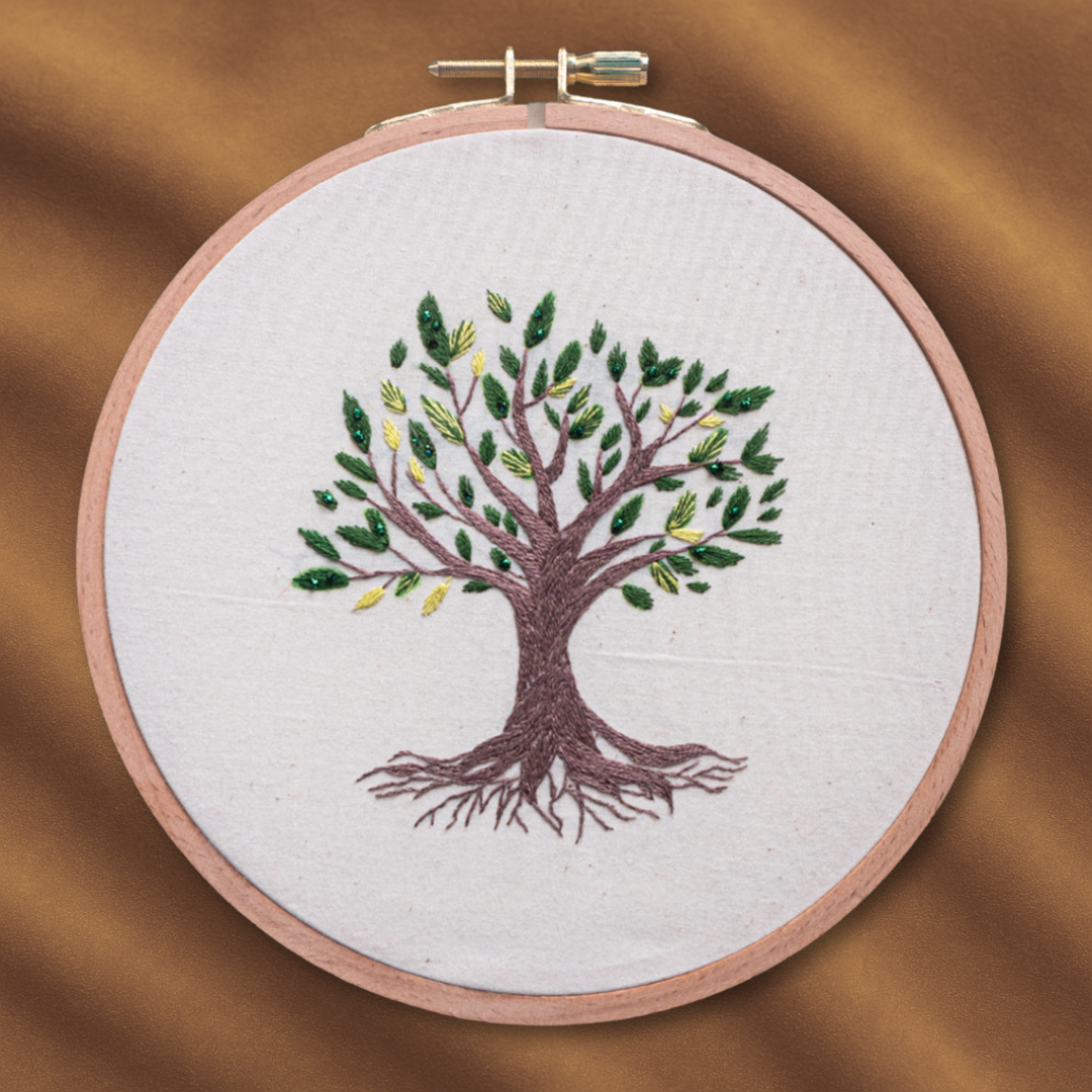 Tree of Life Embroidery Kit for Beginners