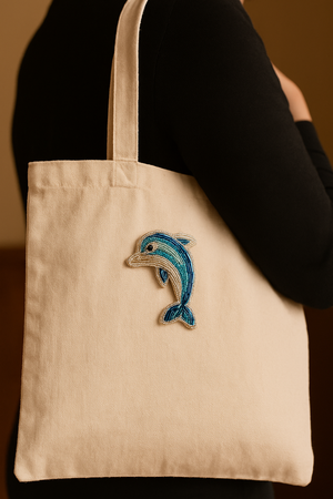 Danny the Dolphin Embroidery Kit for Beginners