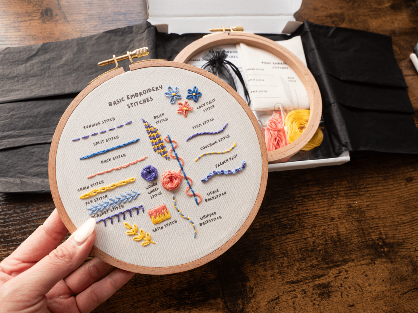 Stitch Sampler Beginner Embroidery Kit