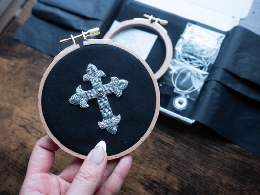 Christian Cross Embroidery Kit for Beginners