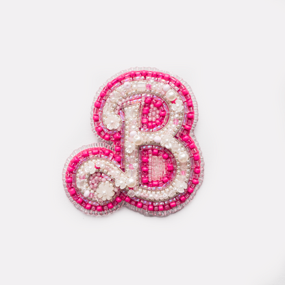 Beaded Barbie Letter Brooch Embroidery Kit