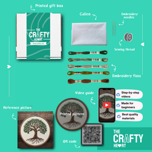 Tree of Life Embroidery Kit for Beginners