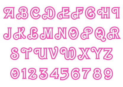 Beaded Barbie Letter Brooch Embroidery Kit